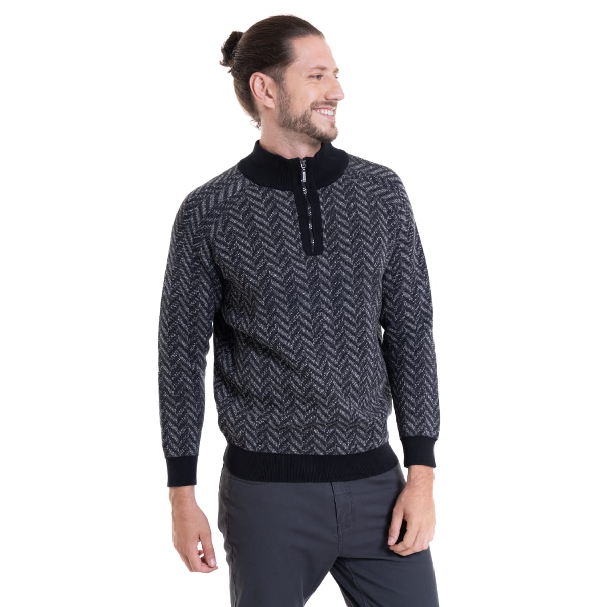 SWEATER HALF ZIPPER  I4051N0011