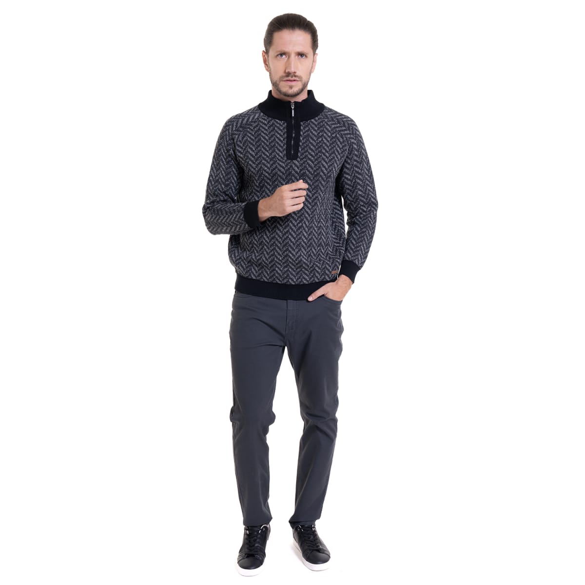 SWEATER HALF ZIPPER  I4051N0013