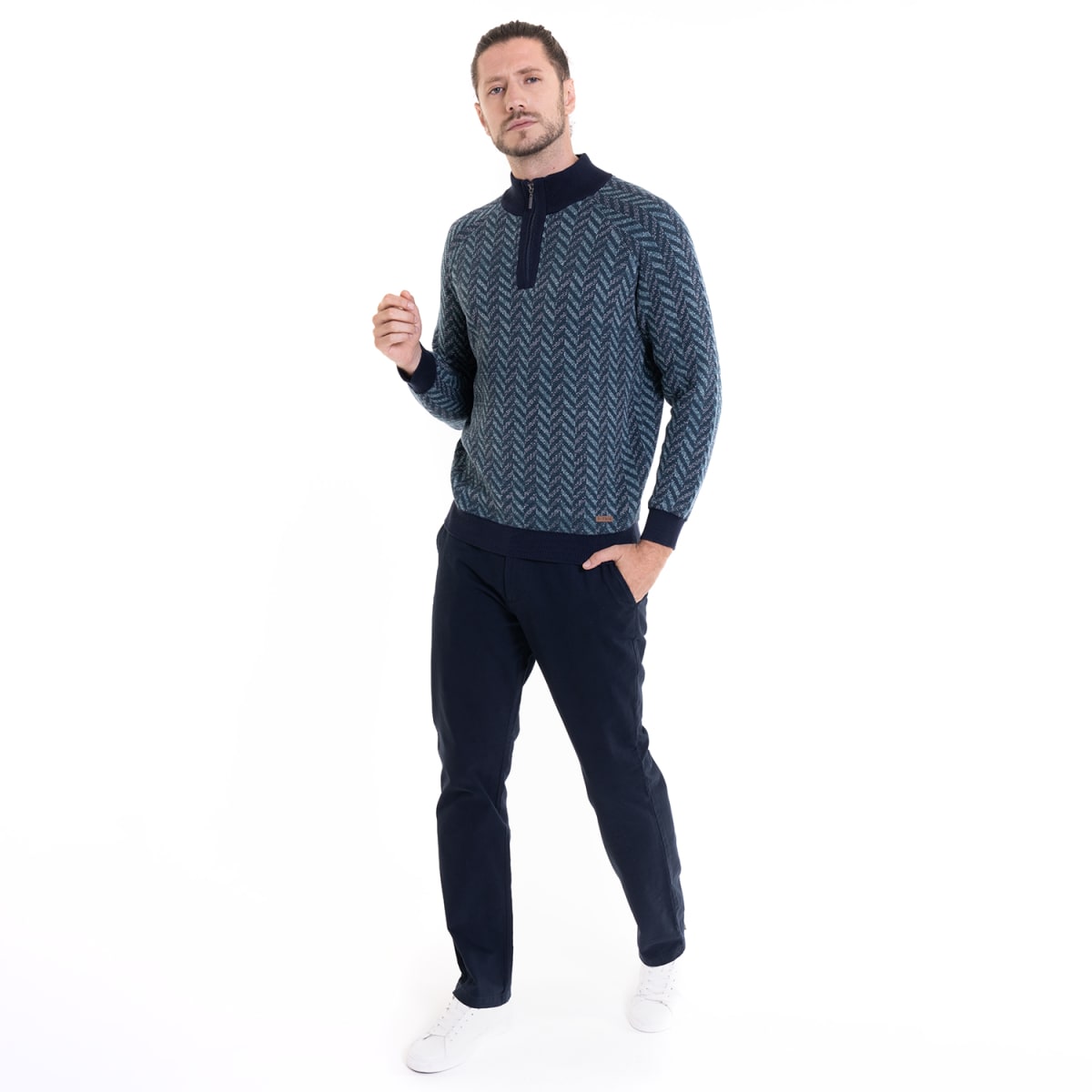 SWEATER HALF ZIPPER I4051N0023