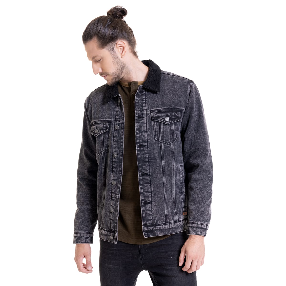 CHAQUETA DENIM CON CHIPORRO I4000N0091