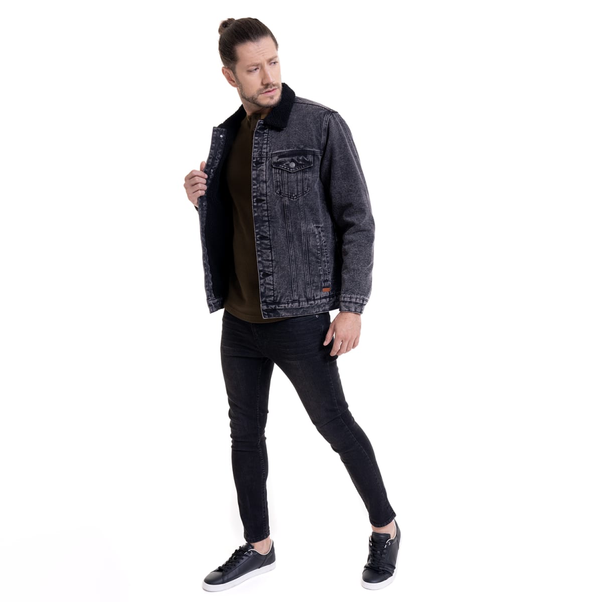 CHAQUETA DENIM CON CHIPORRO I4000N0093