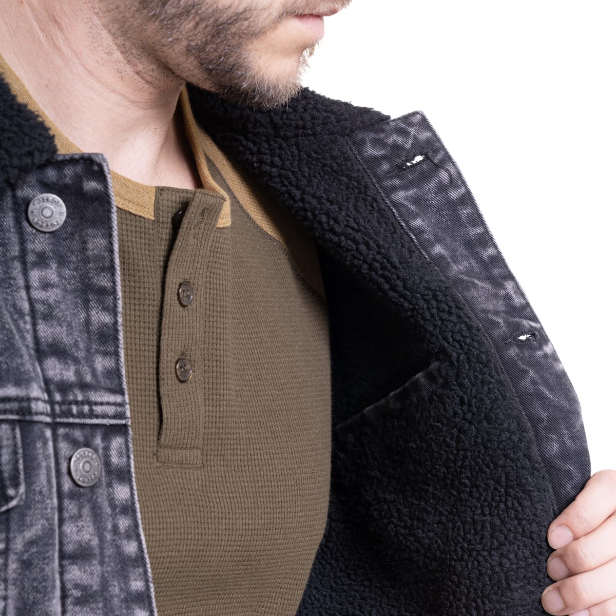 CHAQUETA DENIM CON CHIPORRO I4000N0094