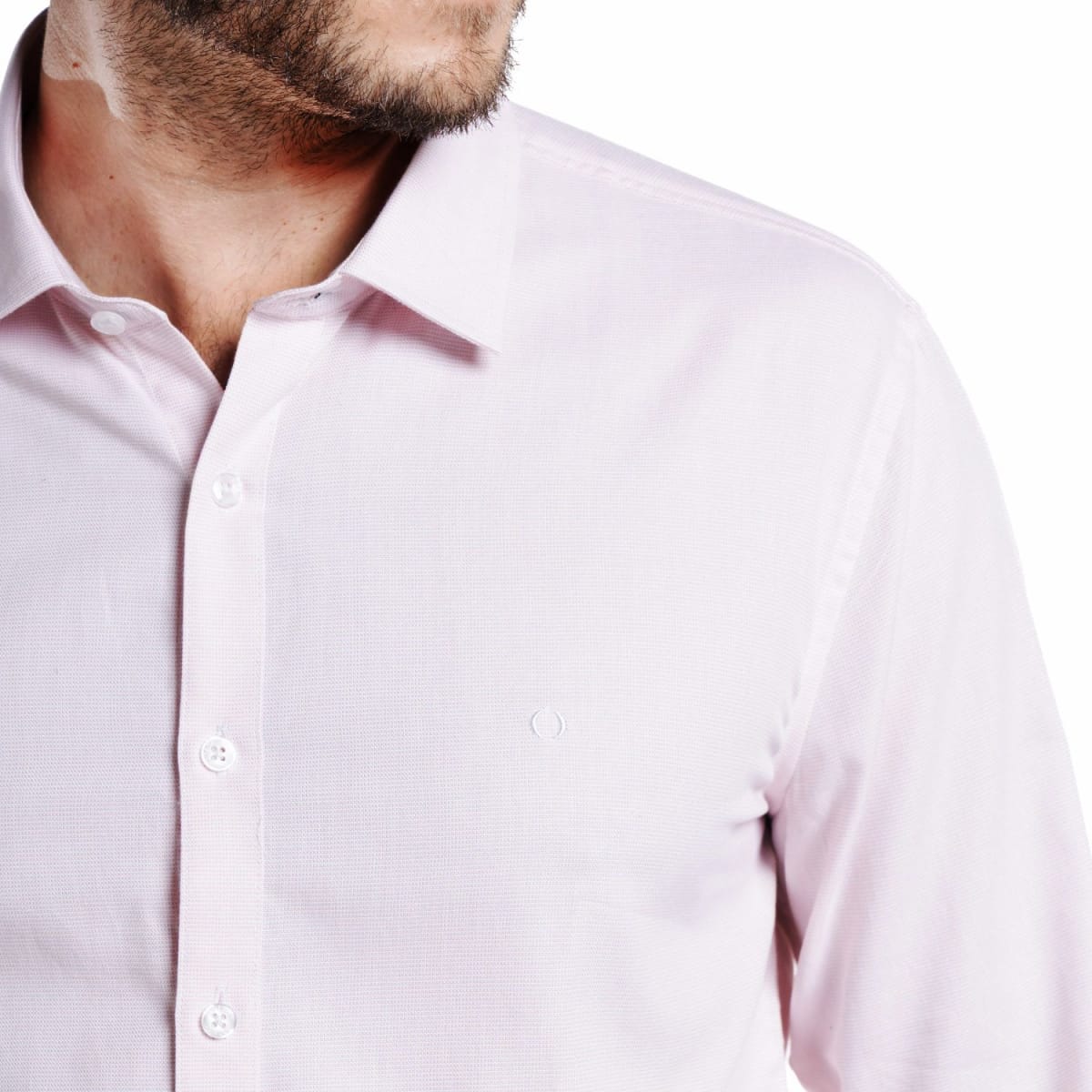 CAMISA JACQUARD PARA HOMBRE ROSADO I5020N5503