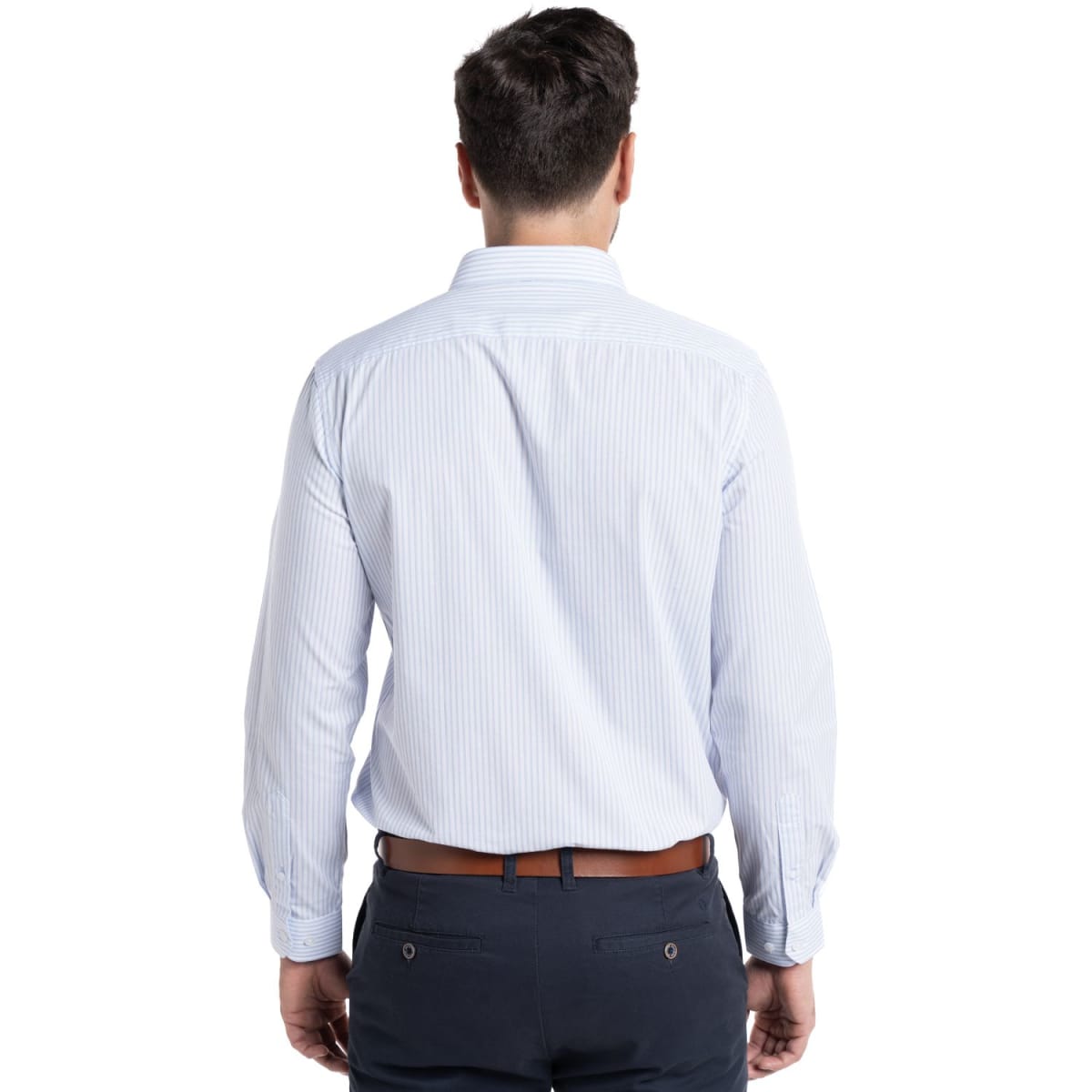 CAMISA LISTADA PARA HOMBRE CELESTE I5052N5702