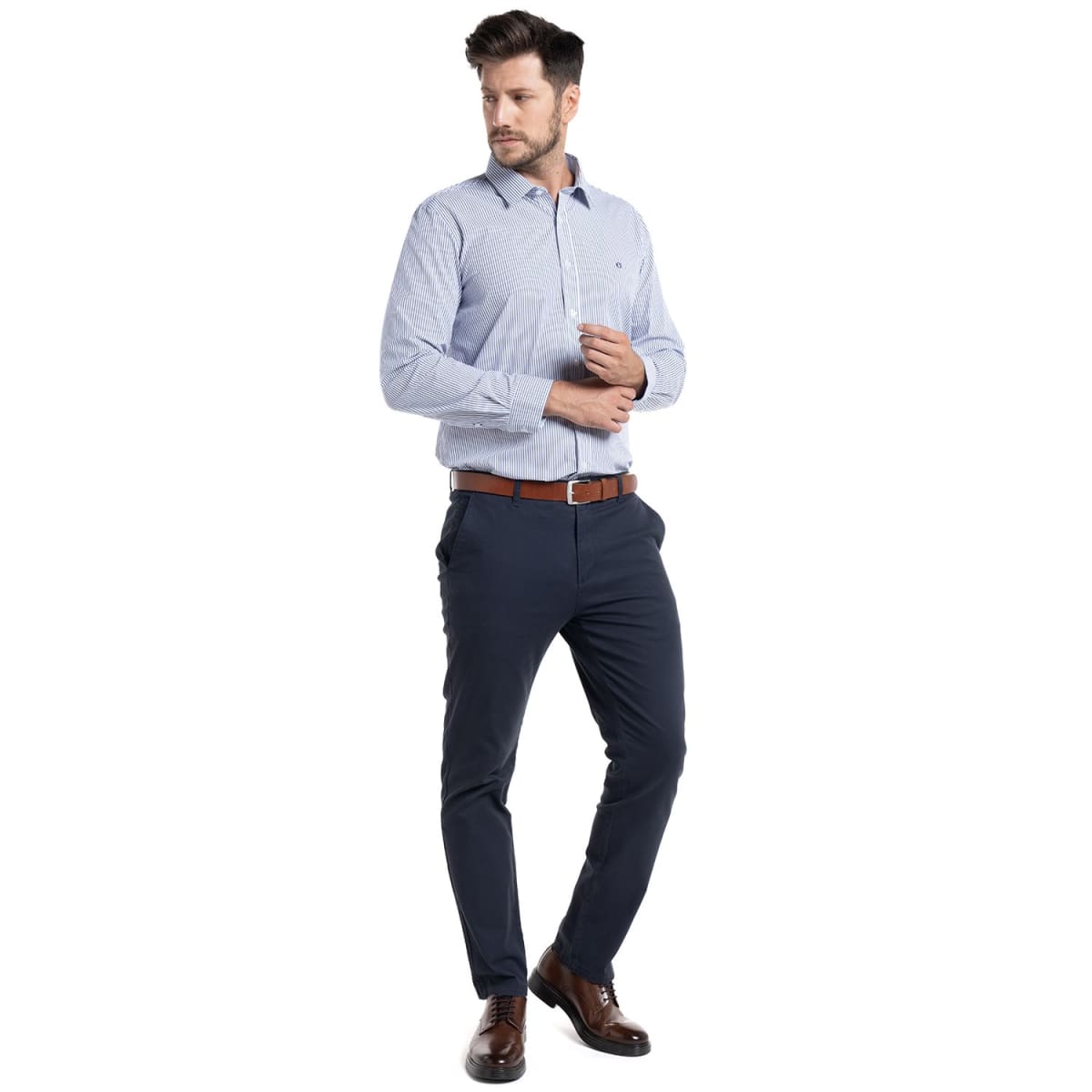 CAMISA LISTADA PARA HOMBRE AZUL I5052N5774