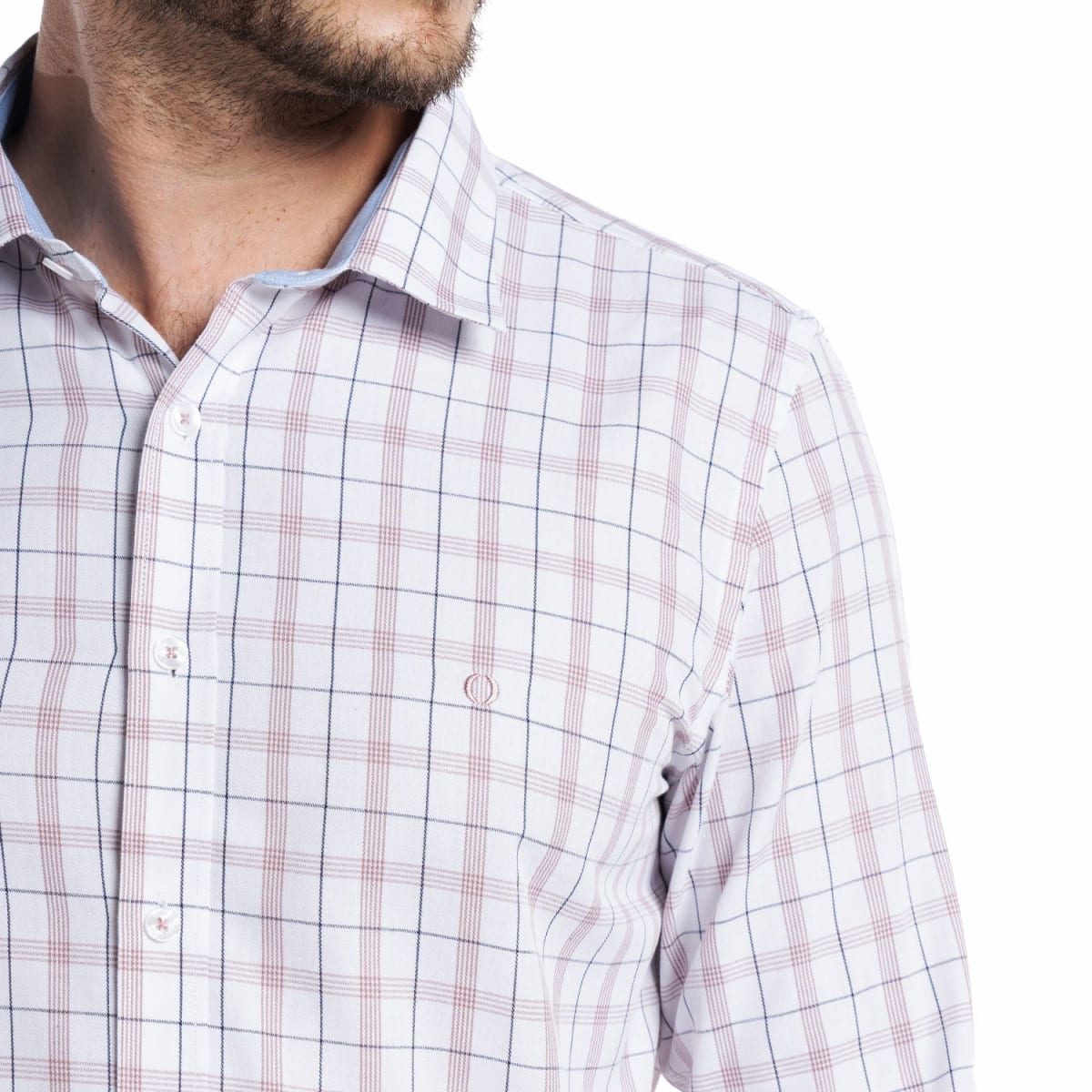 CAMISA A CUADROS PARA HOMBRE PALO ROSA I5053N5583