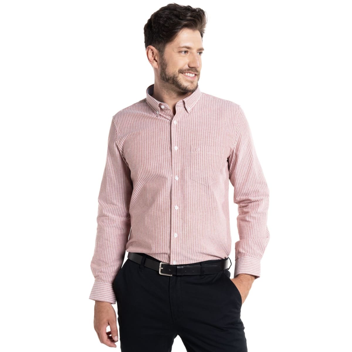 CAMISA OXFORD LISTADA PARA HOMBRE DAMASCO I5055N5471