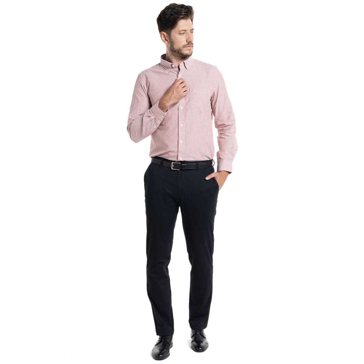 CAMISA OXFORD LISTADA PARA HOMBRE DAMASCO I5055N5474