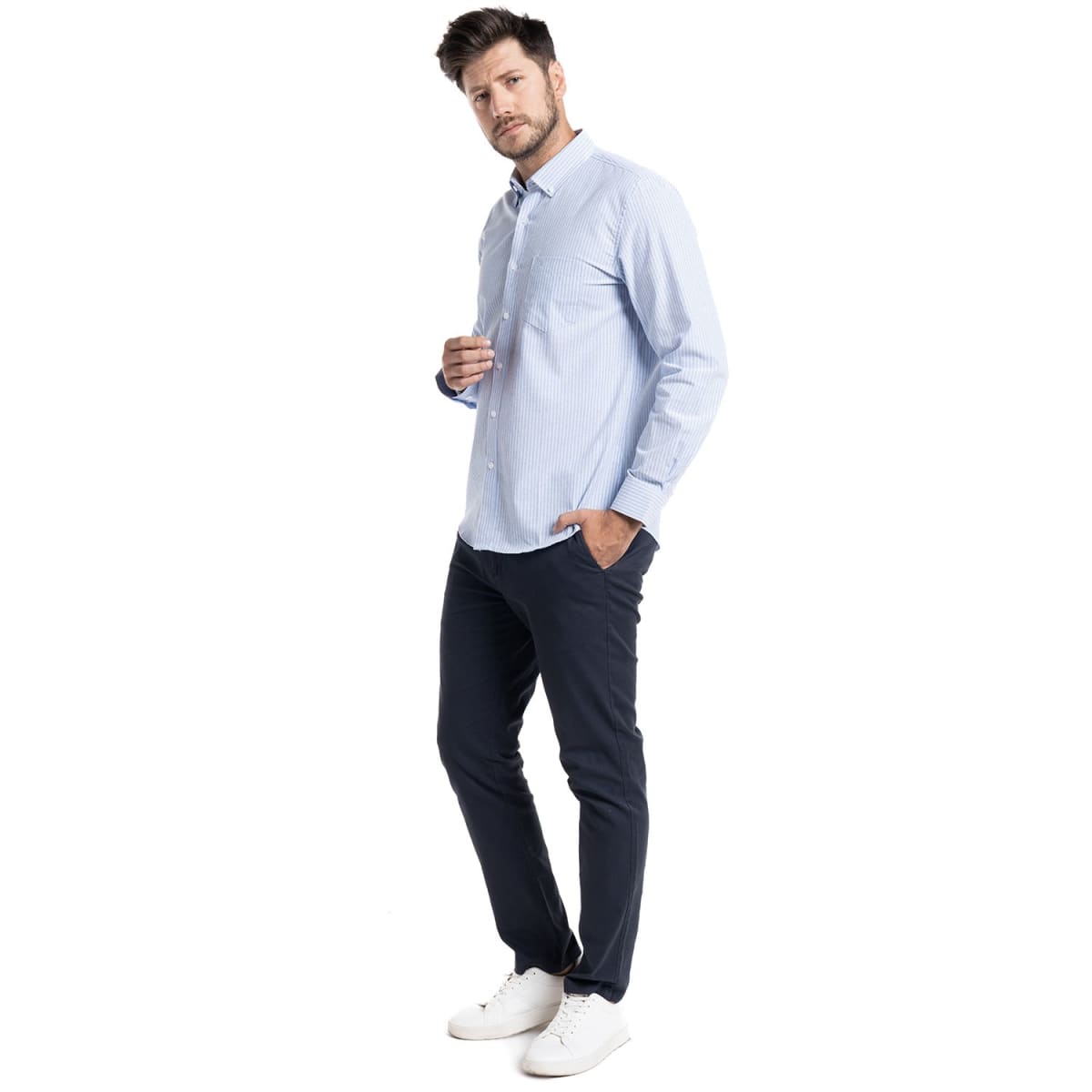 CAMISA OXFORD LISTADA PARA HOMBRE CELSTE I5055N5724