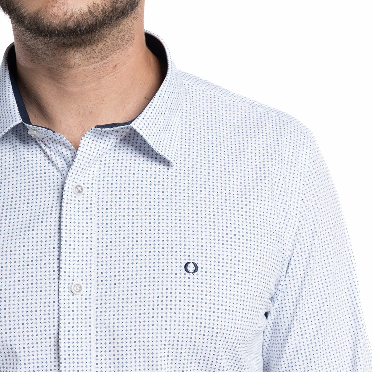 CAMISA TREVIRA ESTAMPADA PARA HOMBRE BLANCO I5352N5013