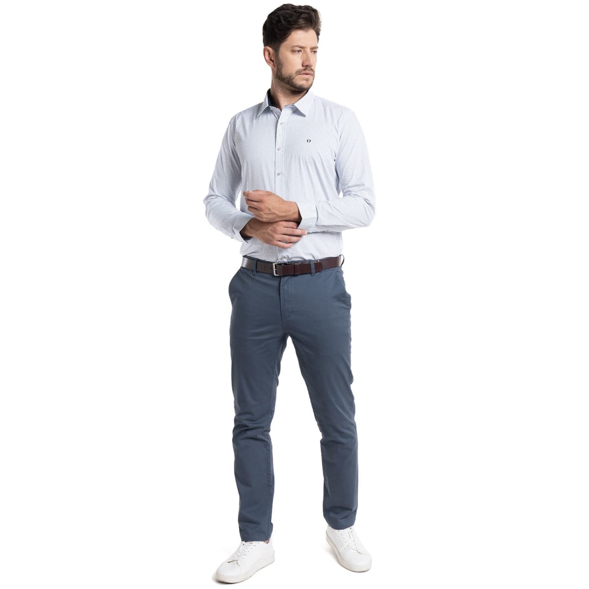 CAMISA TREVIRA ESTAMPADA PARA HOMBRE BLANCO I5352N5014