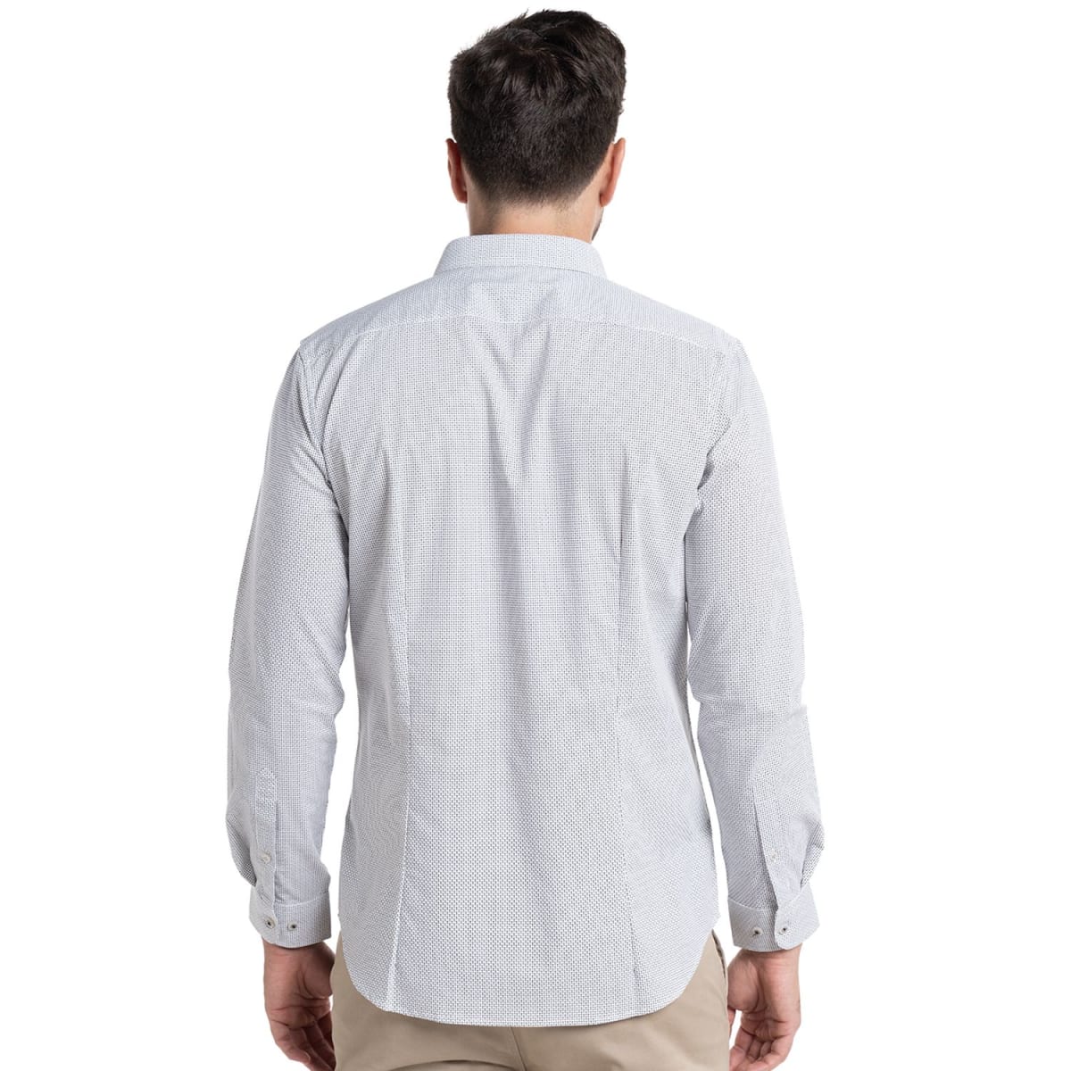 CAMISA TREVIRA ESTAMPADA PARA HOMBRE GRIS CLARO I5352N5022