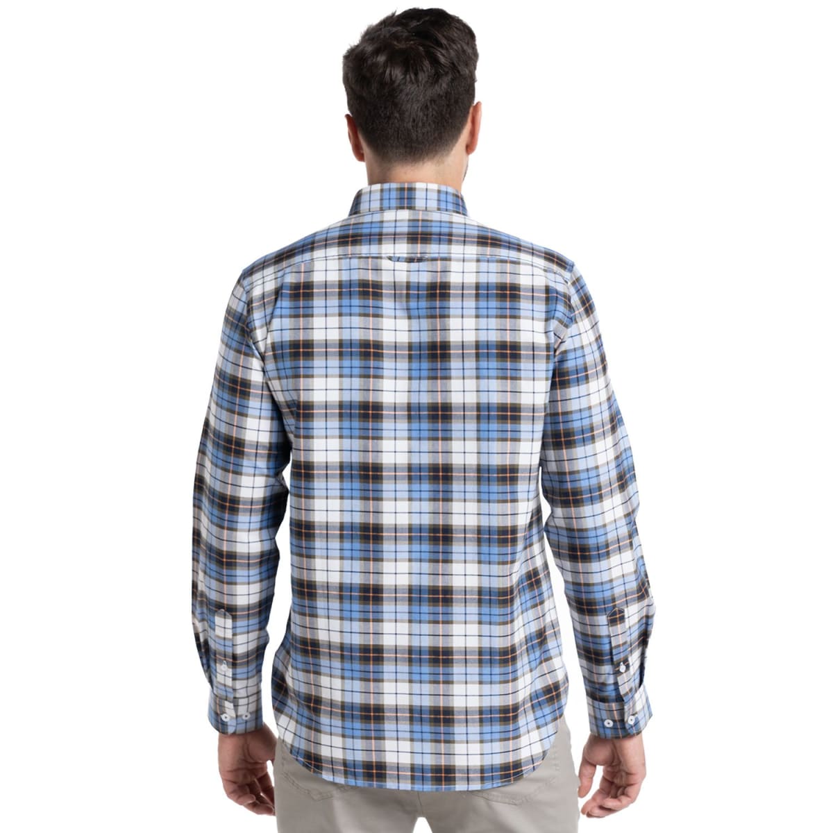 CAMISA OXFORD CUADROS PARA HOMBRE AZUL I5404N5772