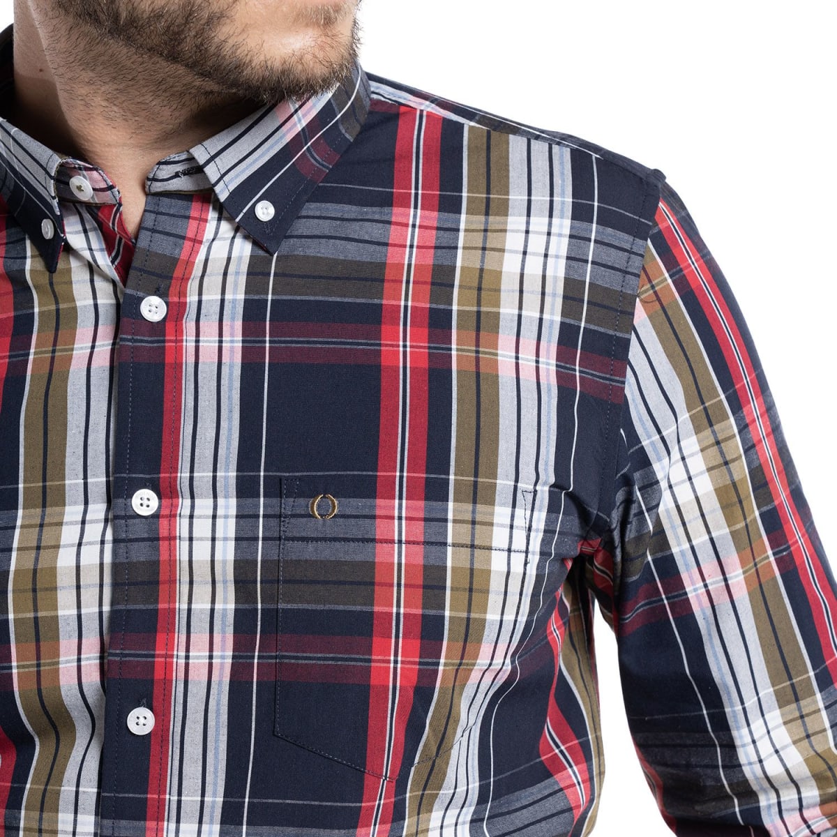 CAMISA A CUADROS PARA HOMBRE BURDEO I5452N5563