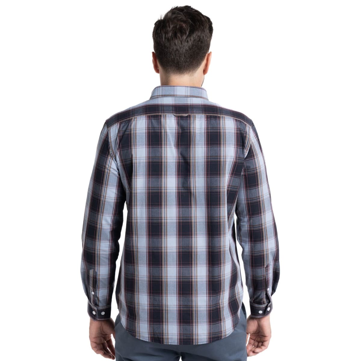 CAMISA A CUADROS PARA HOMBRE CELESTE I5452N5722