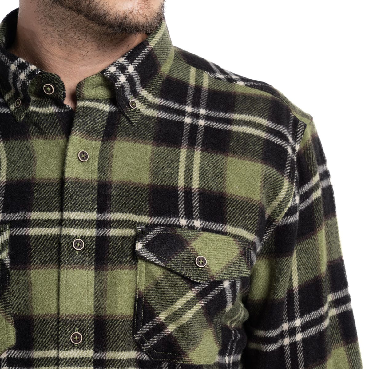 CAMISA LEÑADORA PARA HOMBRE VERDE I5701N5123