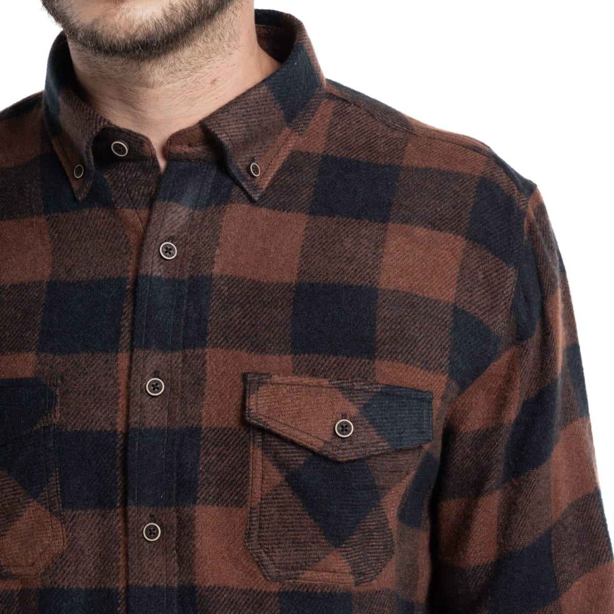 CAMISA LEÑADORA PARA HOMBRE TERRACOTA I5701N5403
