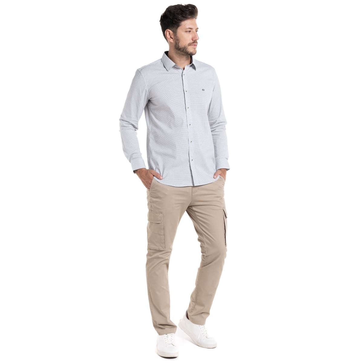 PANTALON CARGO PARA HOMBRE BEIGE CLARO I5400N0304