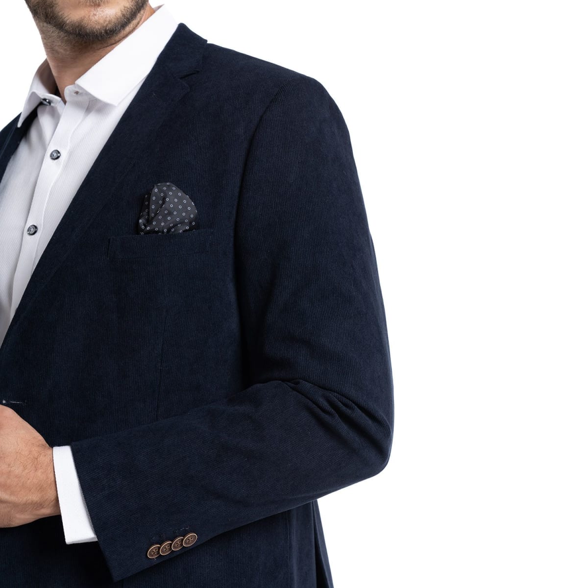 VESTÓN DE COTELÉ PARA HOMBRE AZUL MARINO I5100N0793