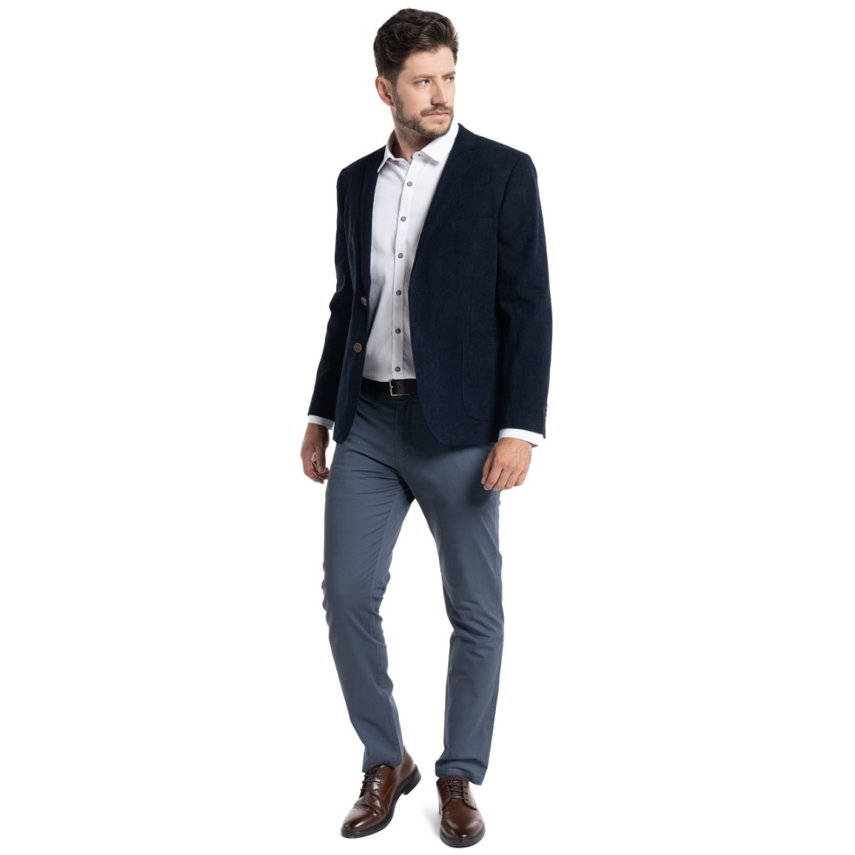 VESTÓN DE COTELÉ PARA HOMBRE AZUL MARINO I5100N0794