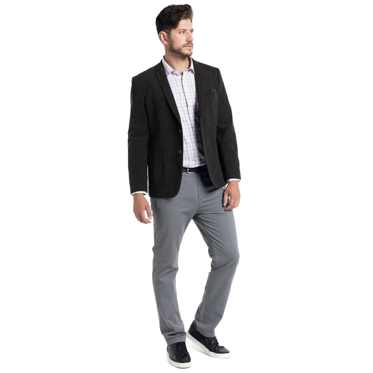 VESTÓN DE COTELÉ PARA HOMBRE OLIVA OSCURO I5100N0954