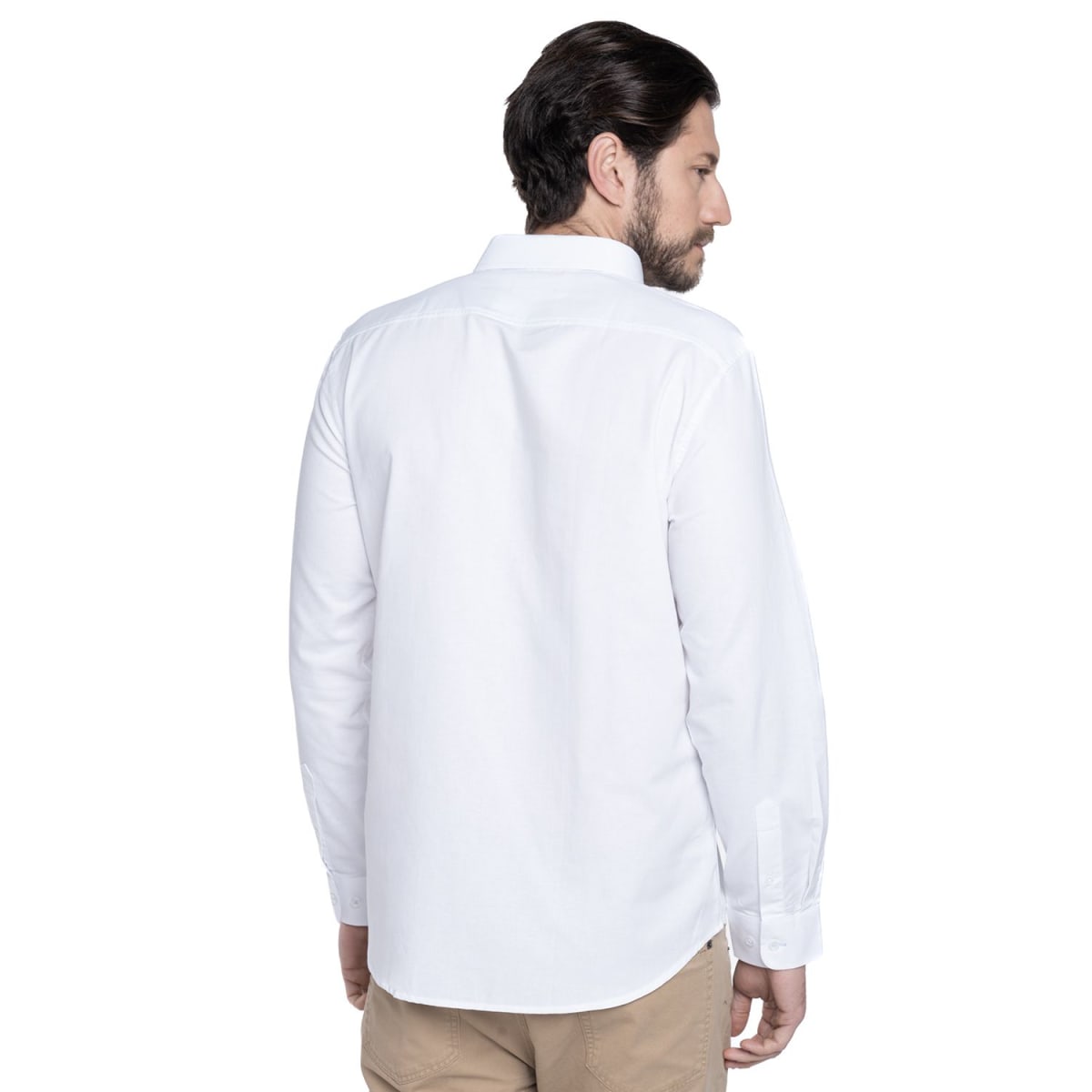 CAMISA MANGA LARGA HOMBRE OXFORD BLANCA LI017N0012