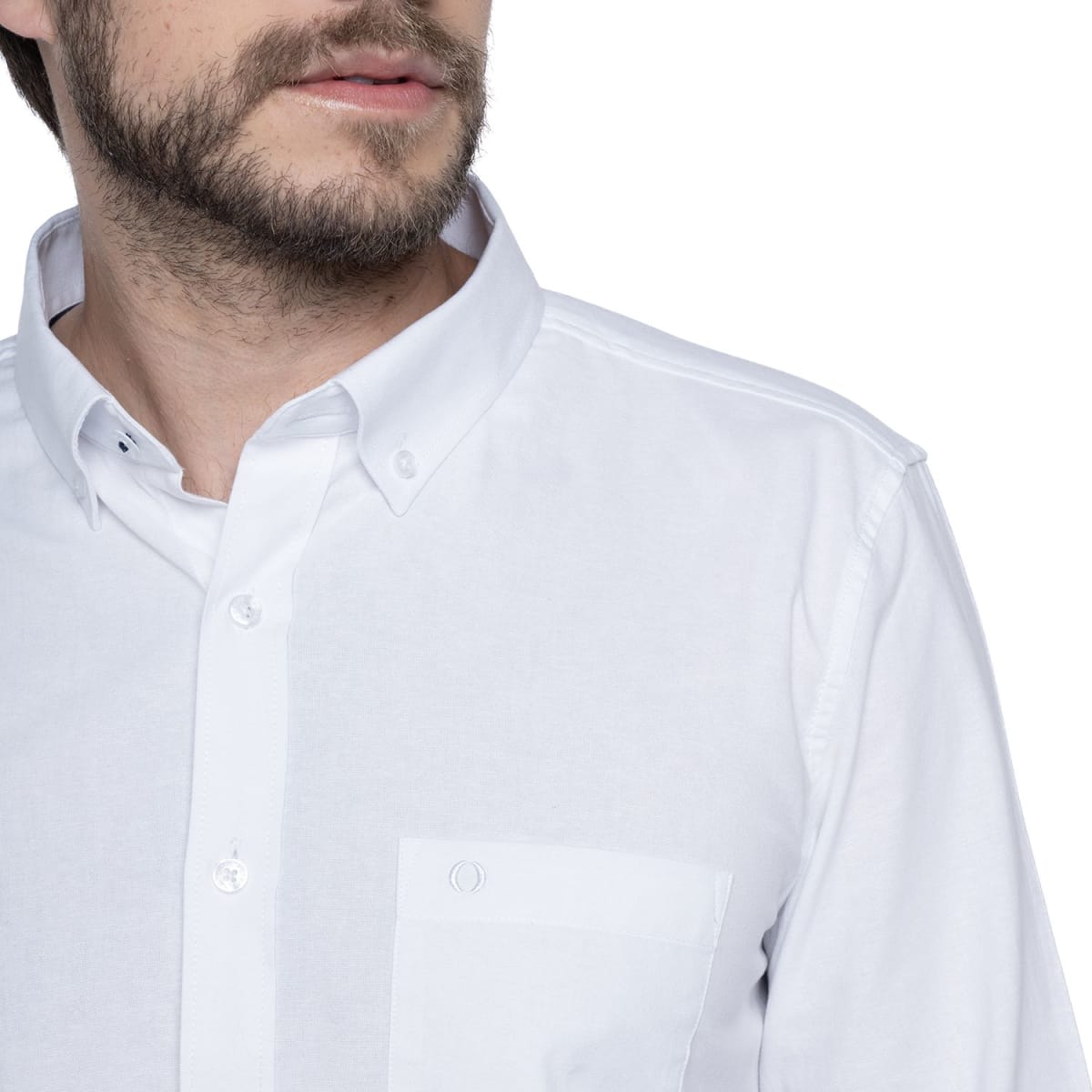 CAMISA MANGA LARGA HOMBRE OXFORD BLANCA LI017N0013