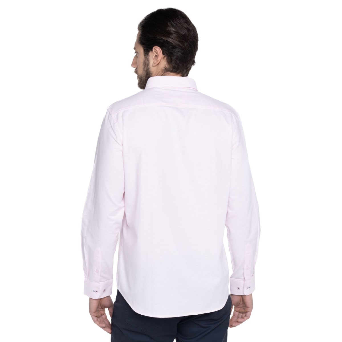 CAMISA MANGA LARGA HOMBRE OXFORD ROSADA LI017N0502