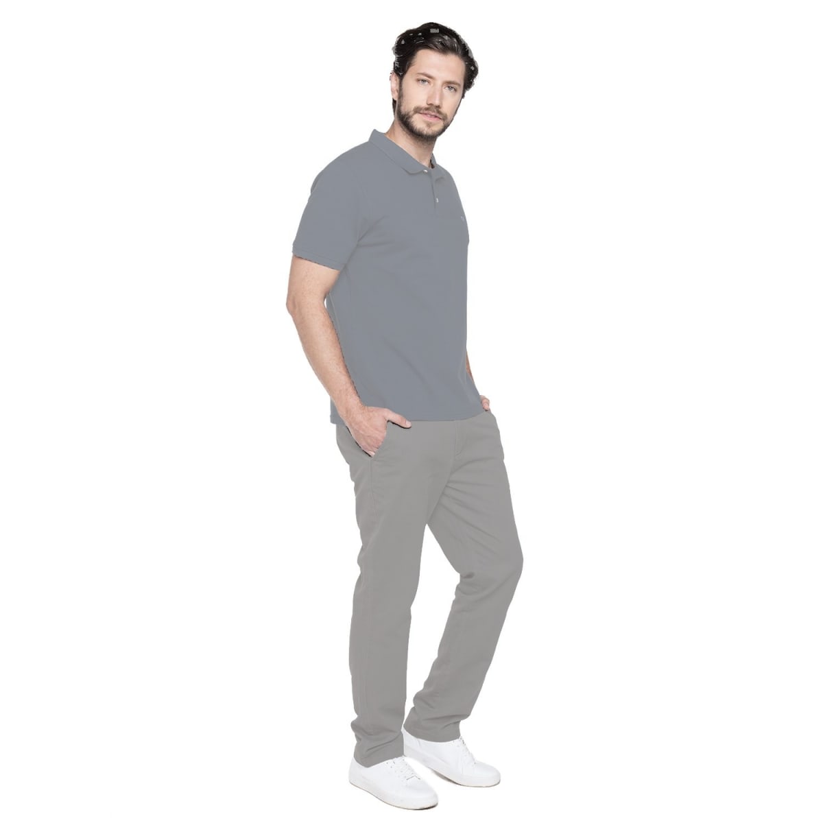 PANTALON BOLSILLO ARGENTINO PARA HOMBRE GRIS CLARO LI020N0024