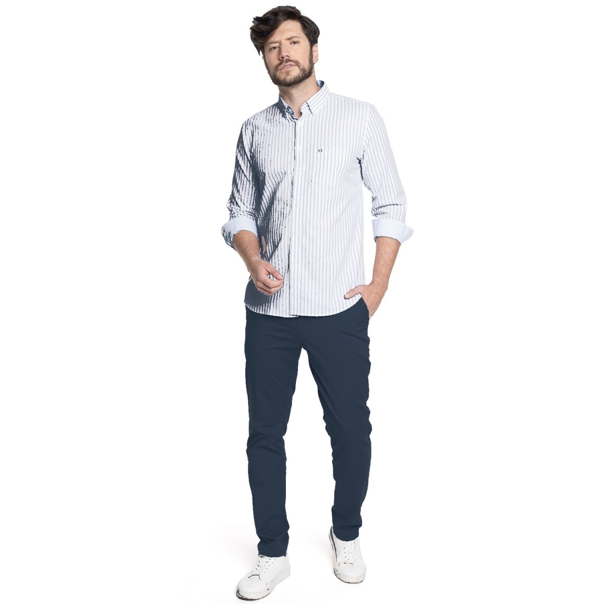 PANTALON BOLSILLO ARGENTINO PARA HOMBRE AZUL MARINO LI070N0794