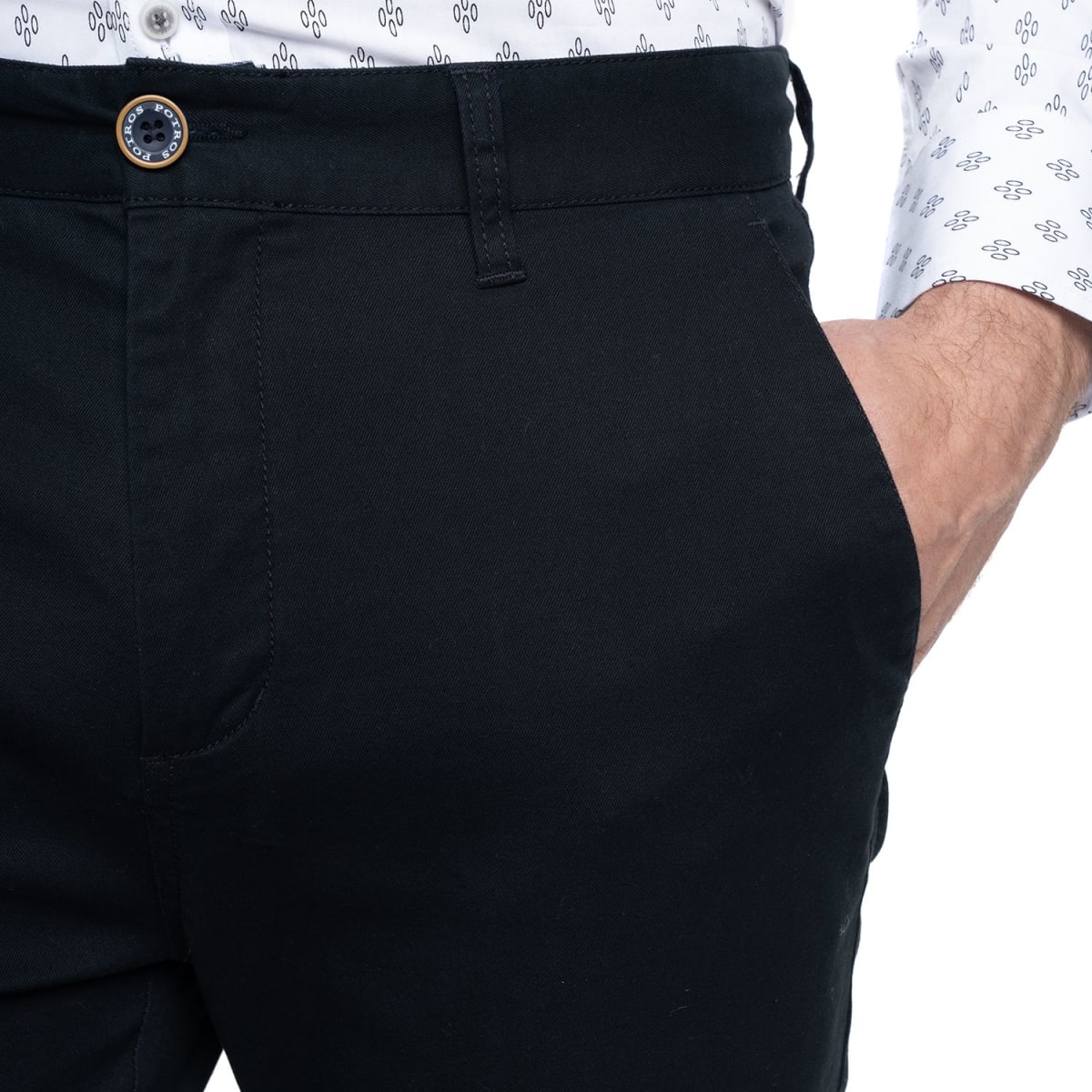 PANTALON BOLSILLO ARGENTINO PARA HOMBRE NEGRO LI070N0093