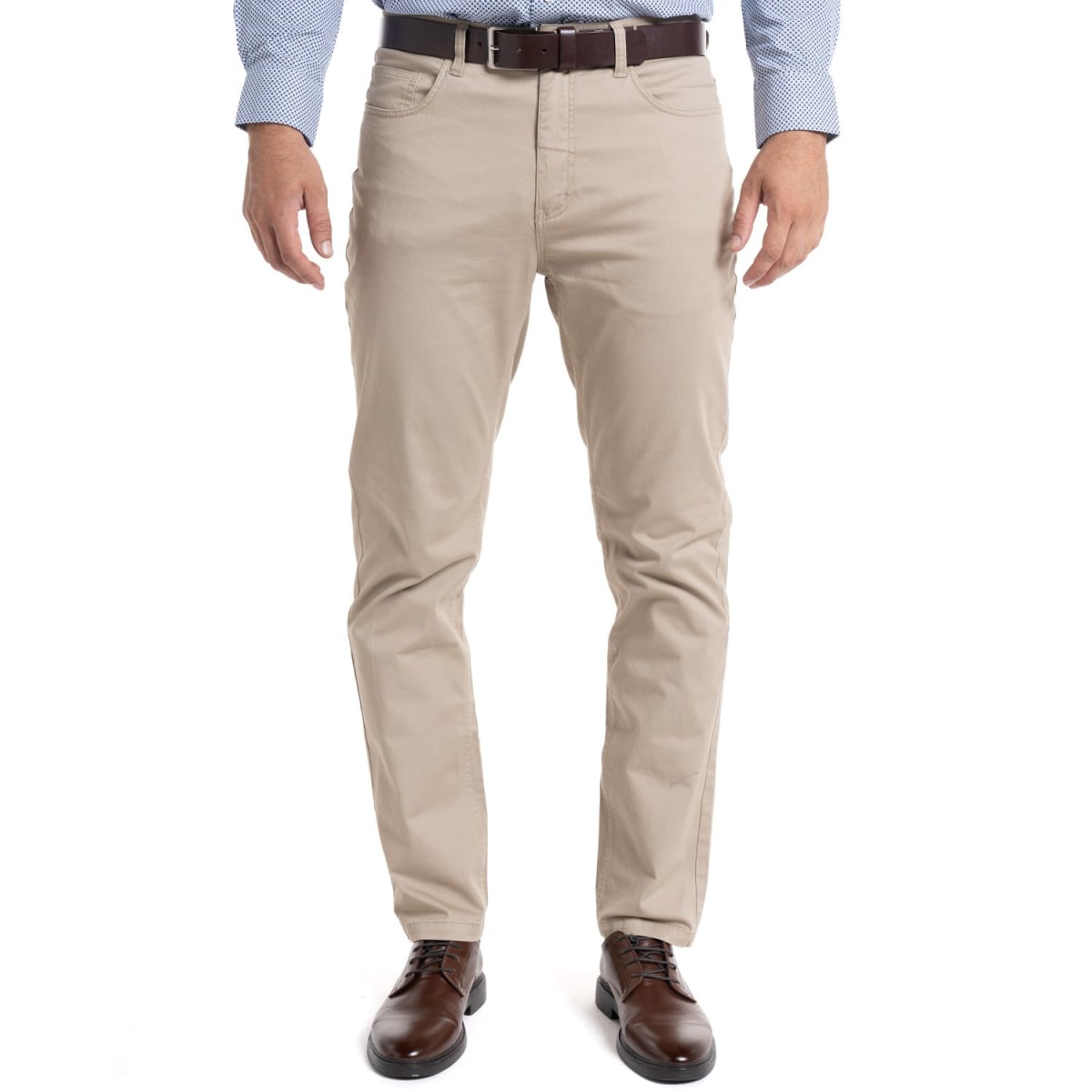 PANTALON 5 BOLSILLOS PARA HOMBRE BEIGE LI080M0301