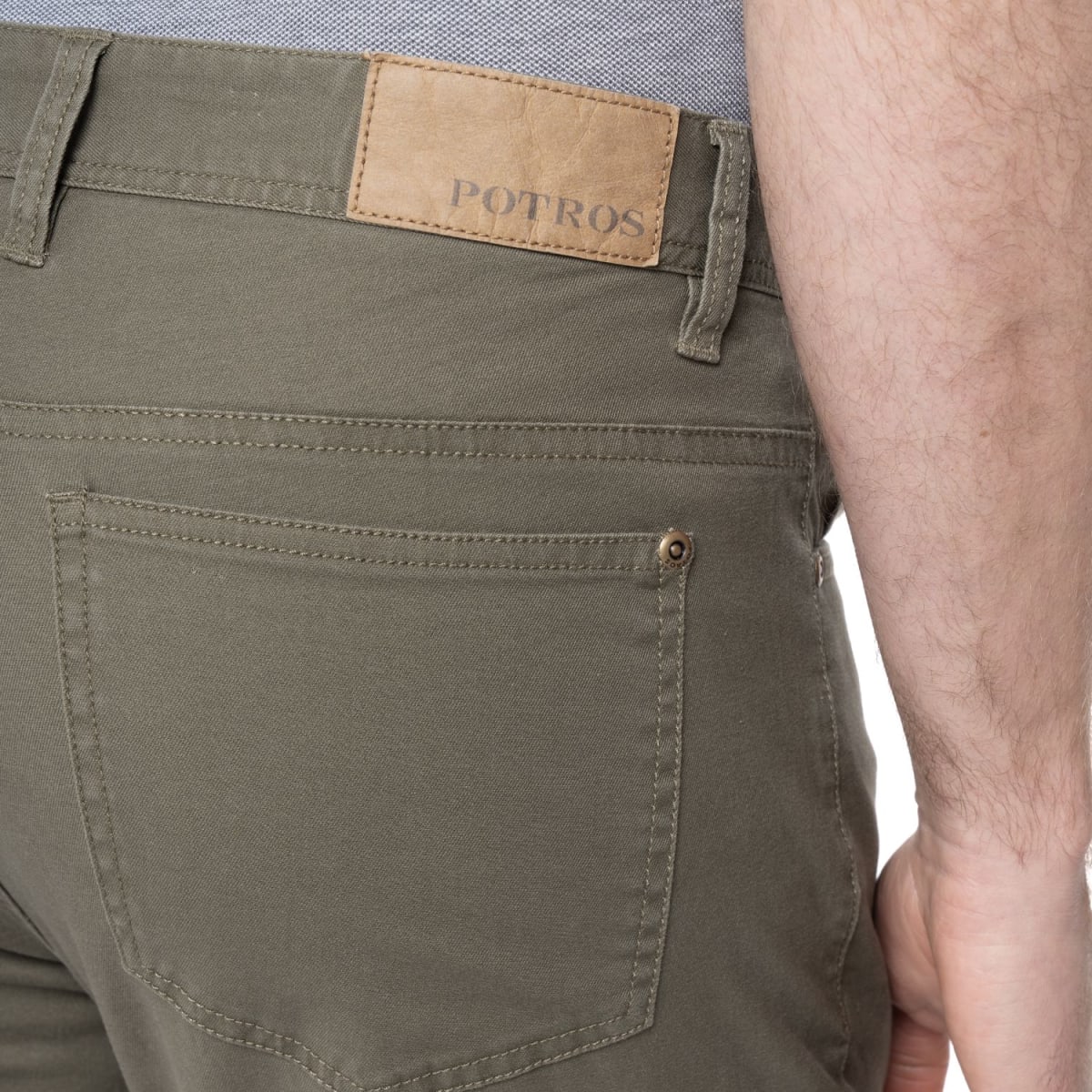 PANTALON 5 BOLSILLOS PARA HOMBRE OLIVA PTLI20080M0953
