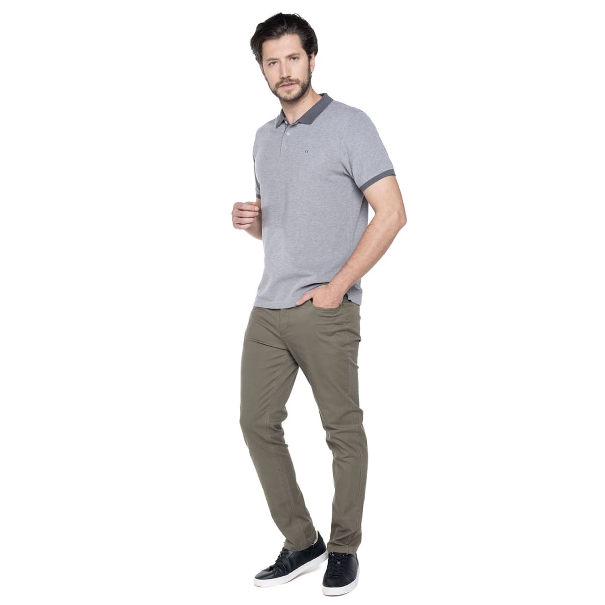 PANTALON 5 BOLSILLOS PARA HOMBRE OLIVA PTLI20080M0954