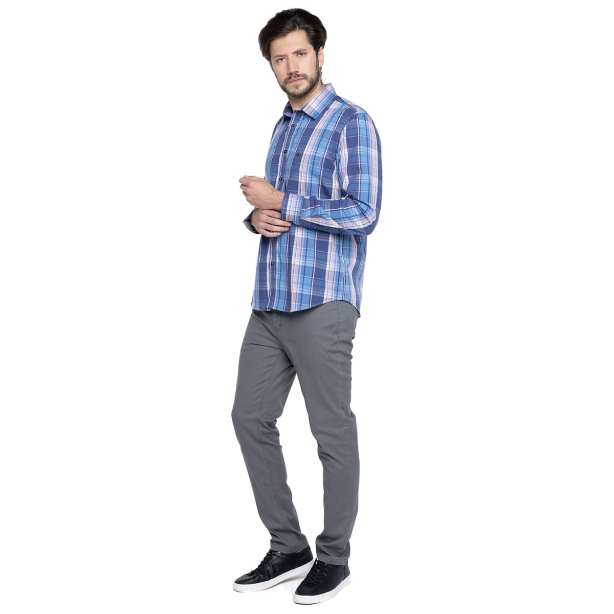 PANTALON HOMBRE 5 BOLSILLOS GRIS LI080N0034
