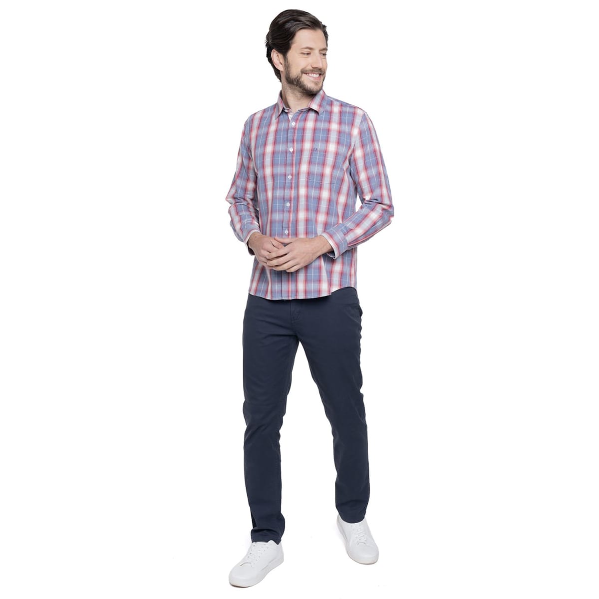 PANTALON HOMBRE 5 BOLSILLOS AZUL MARINO LI080N0794