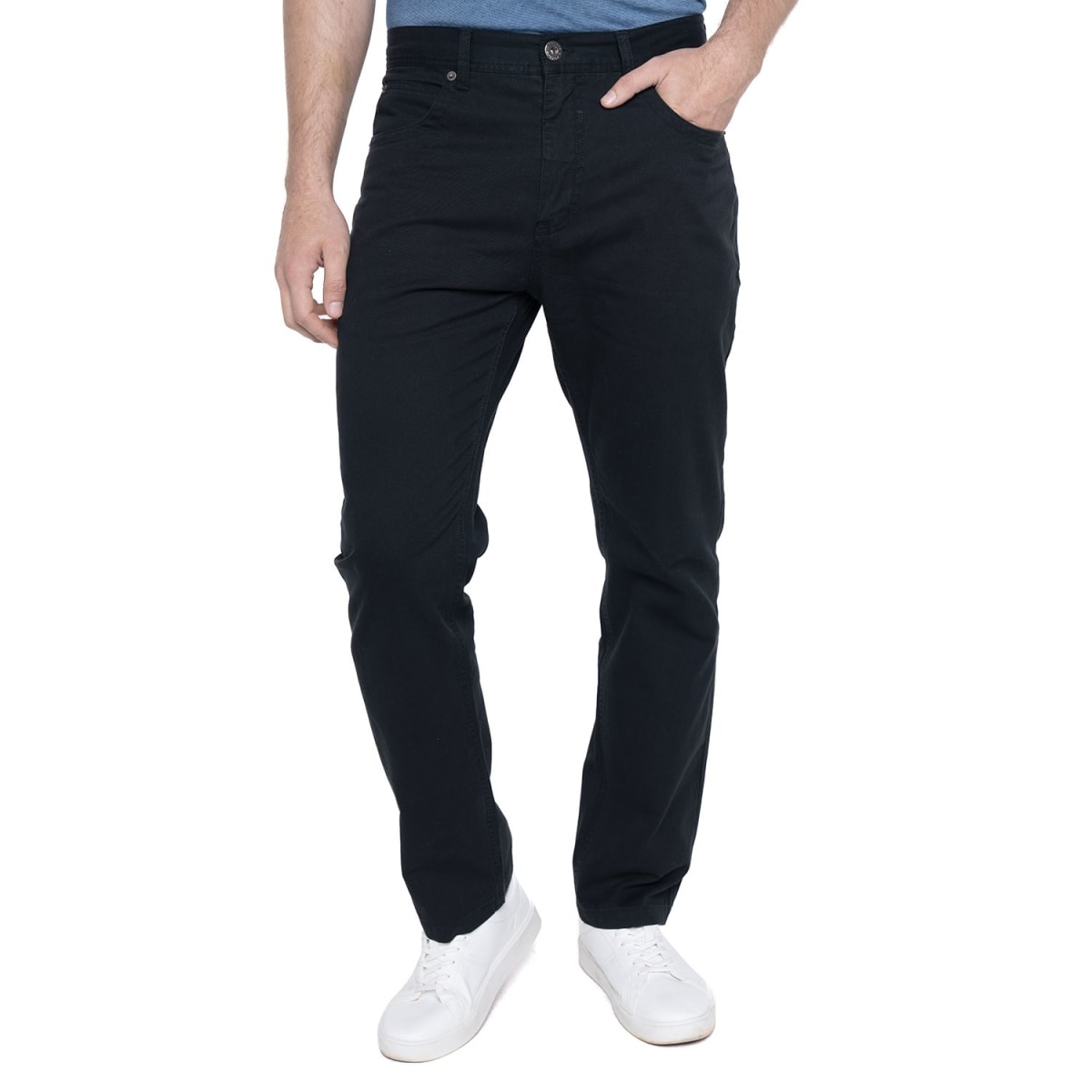 PANTALON 5 BOLSILLOS REGULAR PARA HOMBRE NEGRO LI734N0091