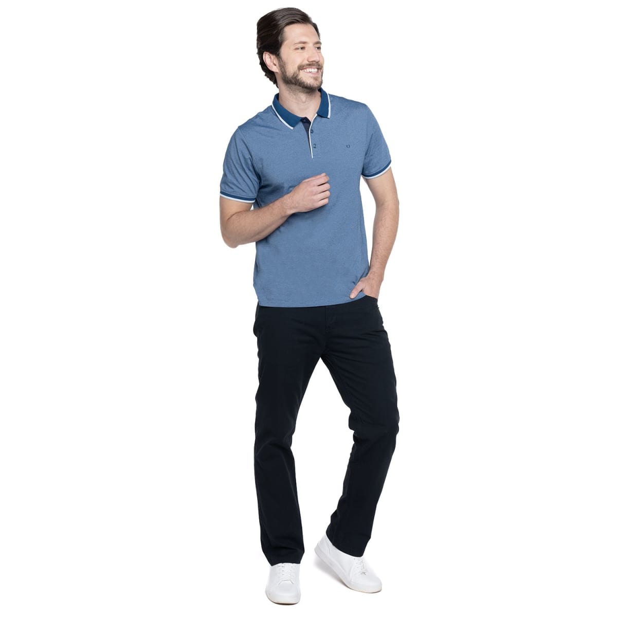 PANTALON 5 BOLSILLOS REGULAR PARA HOMBRE NEGRO LI734N0094