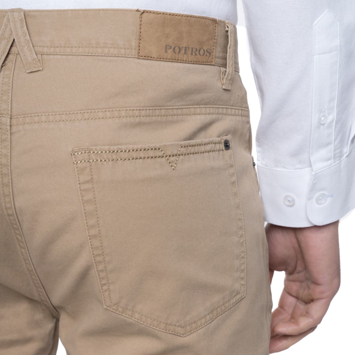 PANTALON 5 BOLSILLOS REGULAR PARA HOMBRE BEIGE LI734N0353