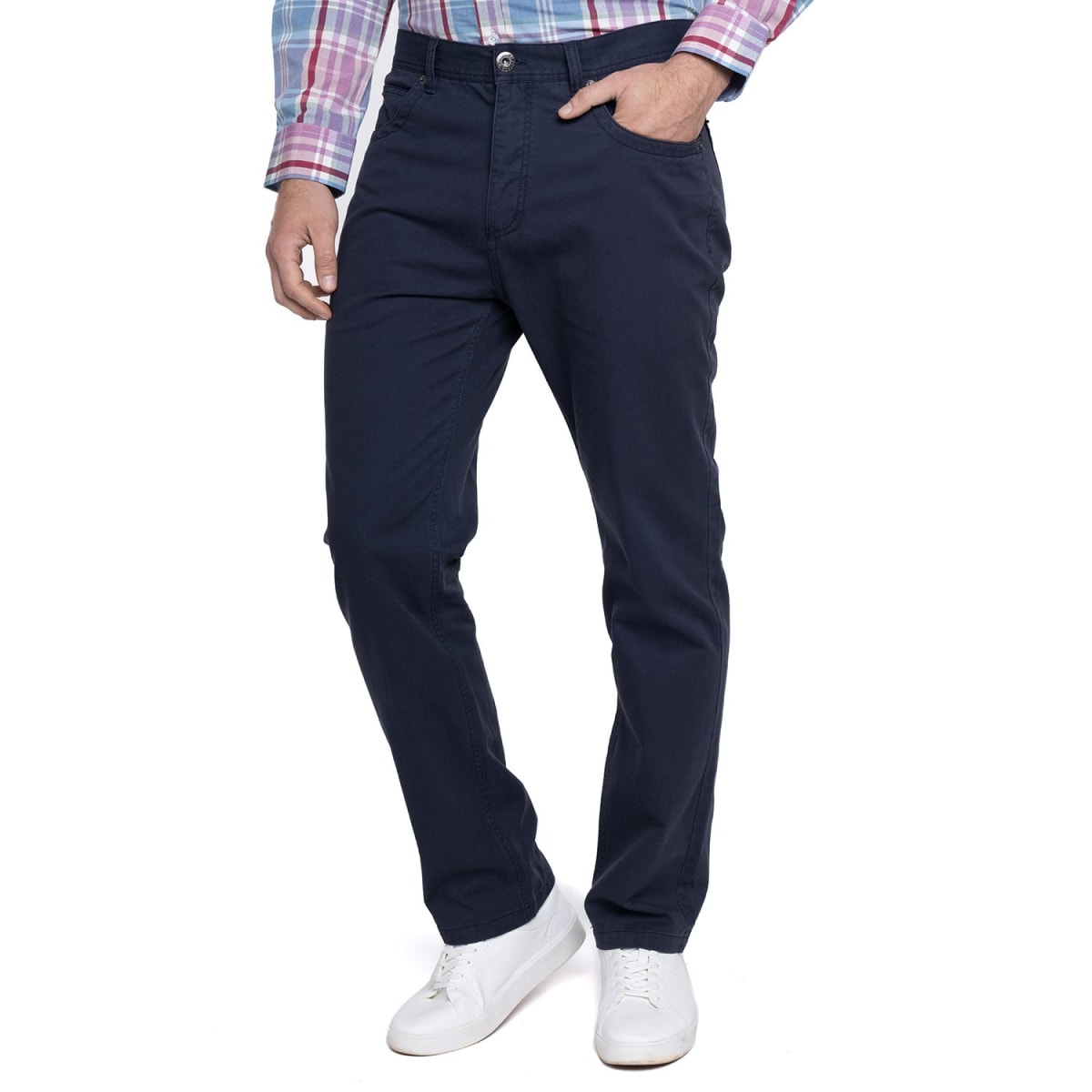 PANTALON 5 BOLSILLOS REGULAR PARA HOMBRE AZUL MARINO LI734N0791