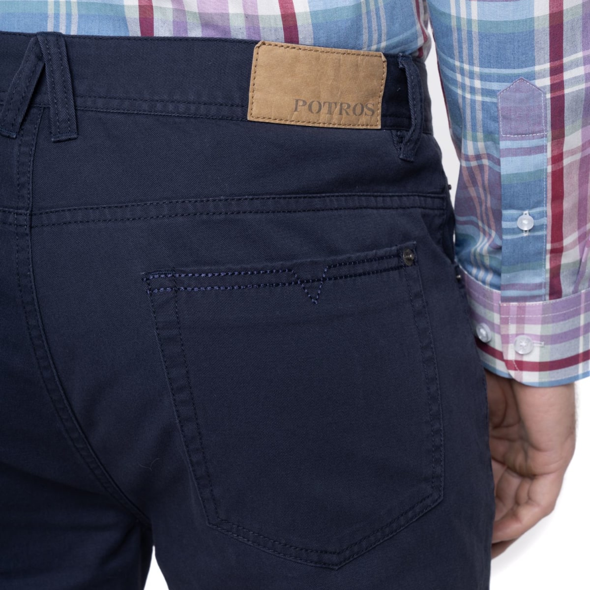 PANTALON 5 BOLSILLOS REGULAR PARA HOMBRE AZUL MARINO LI734N0793