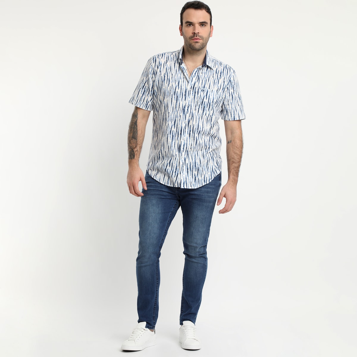 CAMISA LINO ESTAMPADA V4170N0012