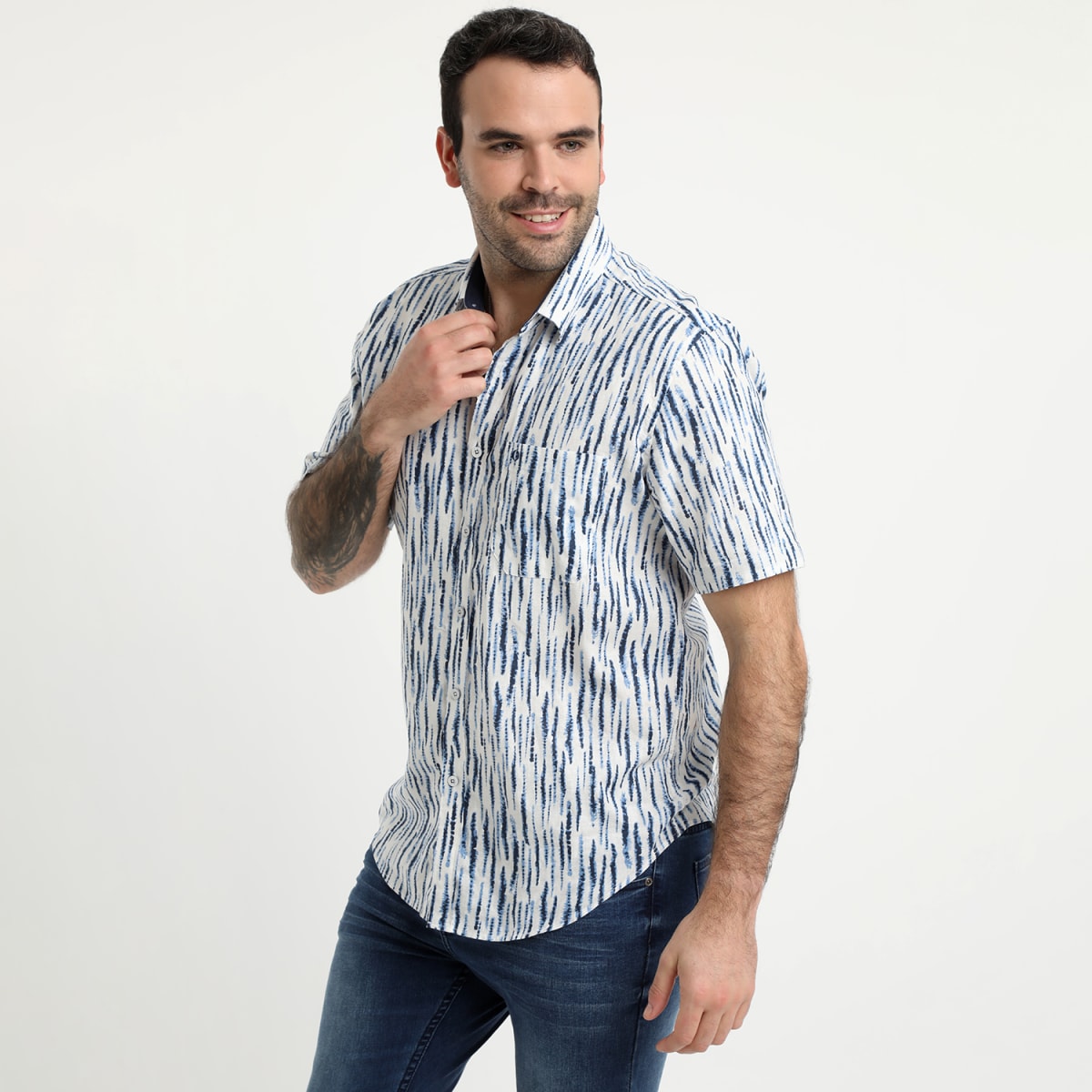 CAMISA LINO ESTAMPADA V4170N0011