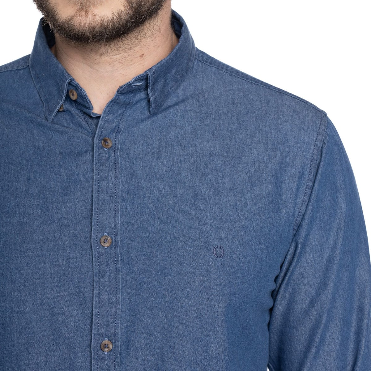 CAMISA DENIM PARA HOMBRE AZUL DENIM V6010N0723