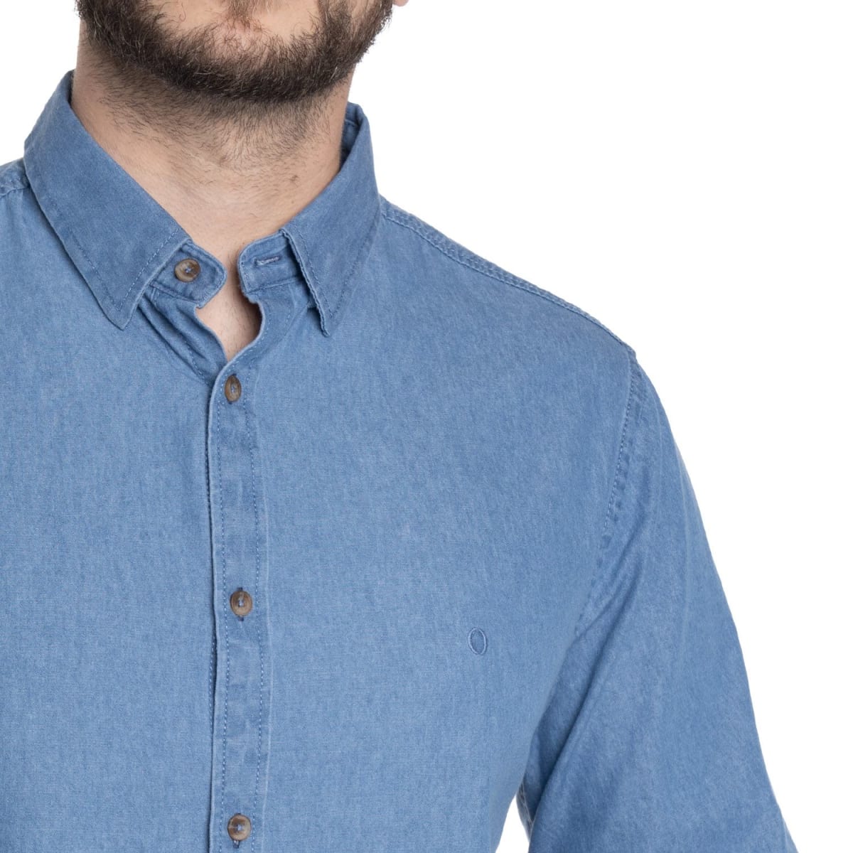CAMISA DENIM PARA HOMBRE AZUL CLARO DENIM V6010N0893