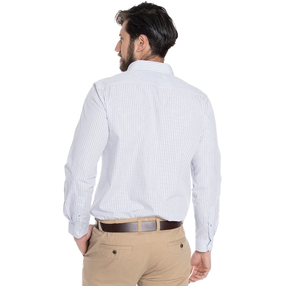 CAMISA LISTADA PARA HOMBRE BLANCO V6052N5012