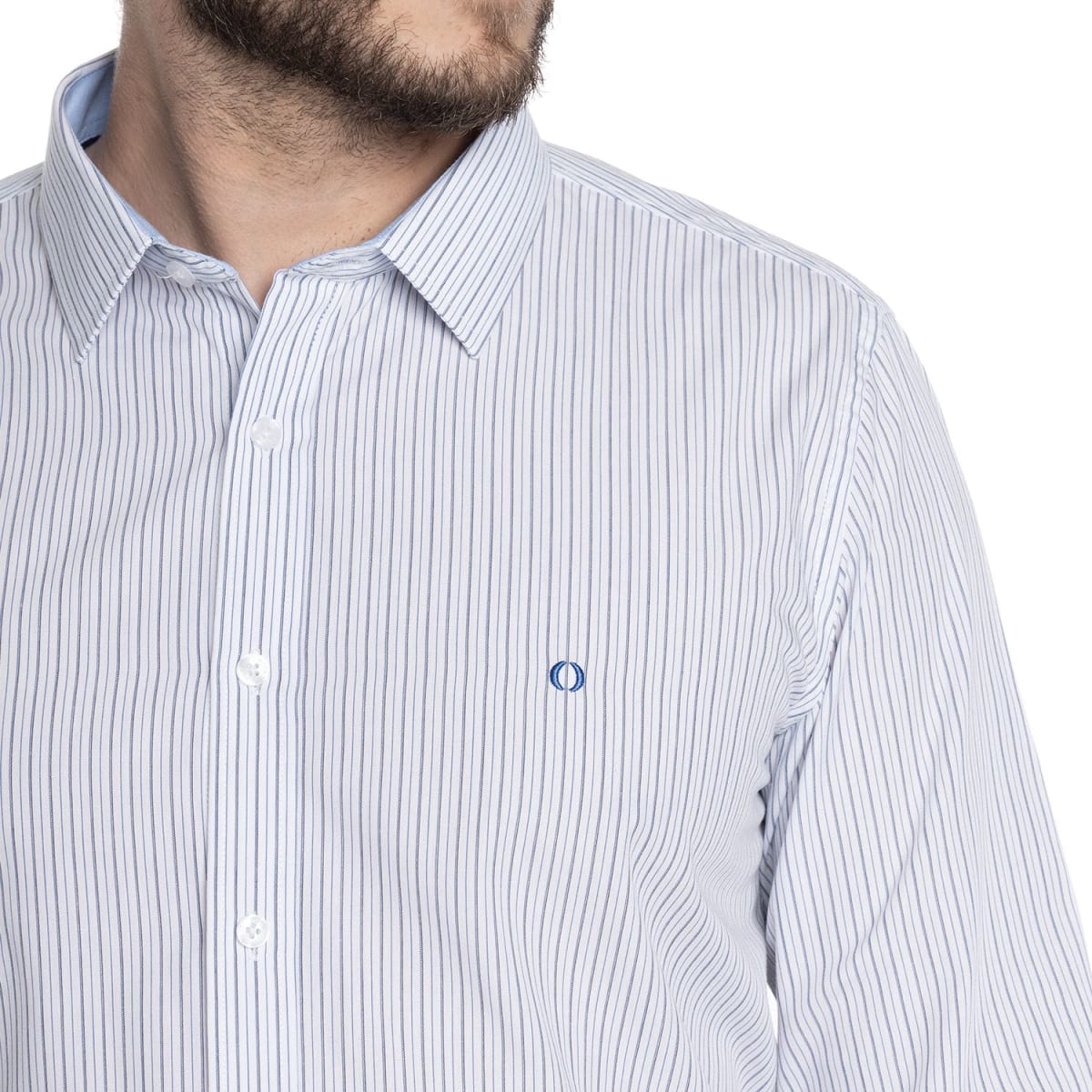 CAMISA LISTADA PARA HOMBRE BLANCO V6052N5013