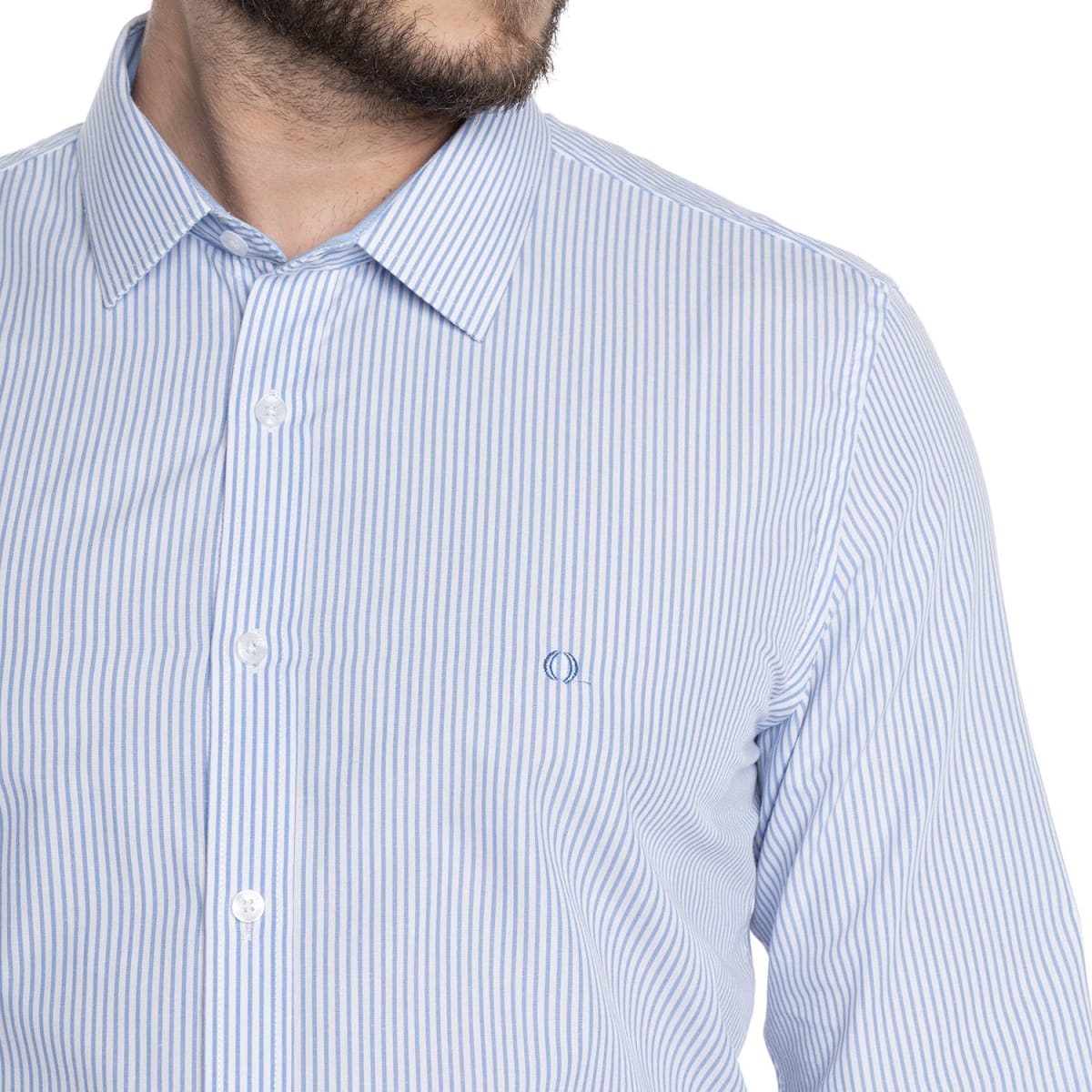 CAMISA LISTADA PARA HOMBRE CELESTE V6052N5703