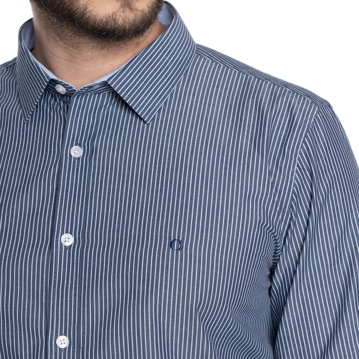 CAMISA LISTADA PARA HOMBRE AZUL V6052N5773
