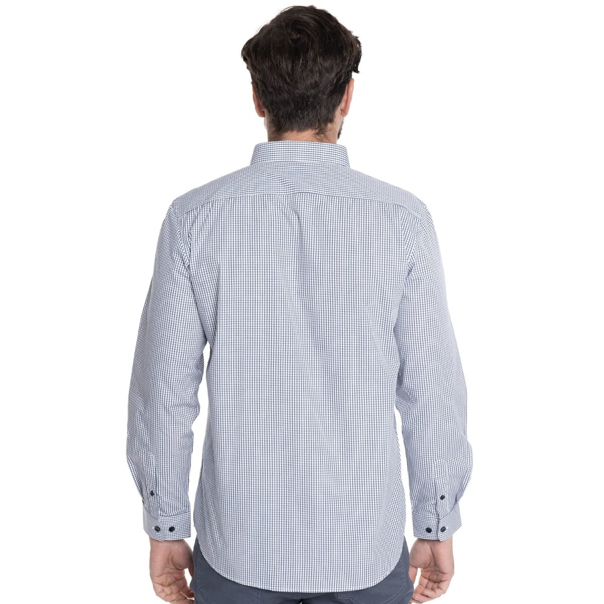 CAMISA TREVIRA A CUADROS PARA HOMBRE AZUL V6053N5772